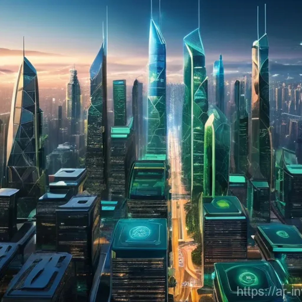 투자자들을 위한 블록체인 법적 측면 - **Image Prompt 1: Regulated Blockchain Future**
    "A majestic, wide-angle shot of a futuristic met...