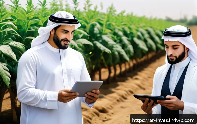 블록체인 투자와 기업의 지속 가능성 - A modern Middle Eastern marketplace scene showcasing the supply chain transparency through blockchai...